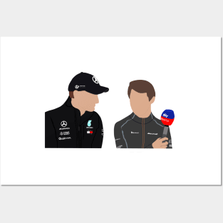 George Russell and Lando Norris Posters and Art